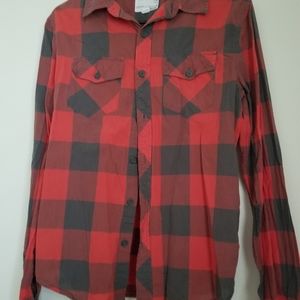 button up plaid shirt